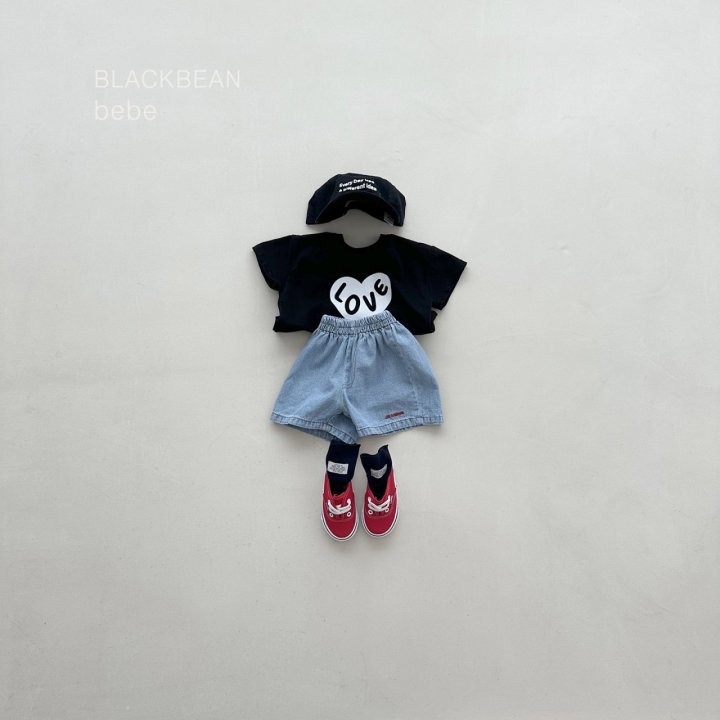 Black Bean - Korean Baby Fashion - #babyoutfit - Heart Bebe Tee - 6