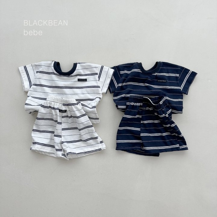 Black Bean - Korean Baby Fashion - #babyoutfit - More Bebe Set - 2