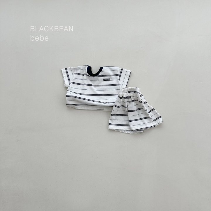 Black Bean - Korean Baby Fashion - #babyoutfit - More Bebe Set - 3