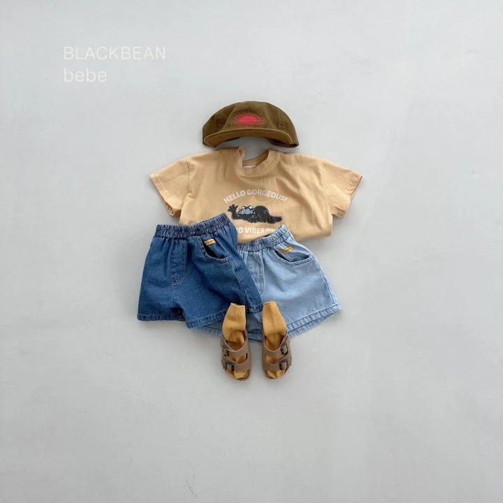 Black Bean - Korean Baby Fashion - #onlinebabyboutique - Play Bebe Denim Pants - 3