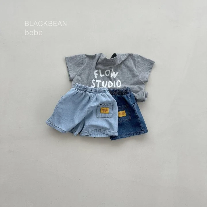 Black Bean - Korean Baby Fashion - #onlinebabyboutique - Play Bebe Denim Pants - 4