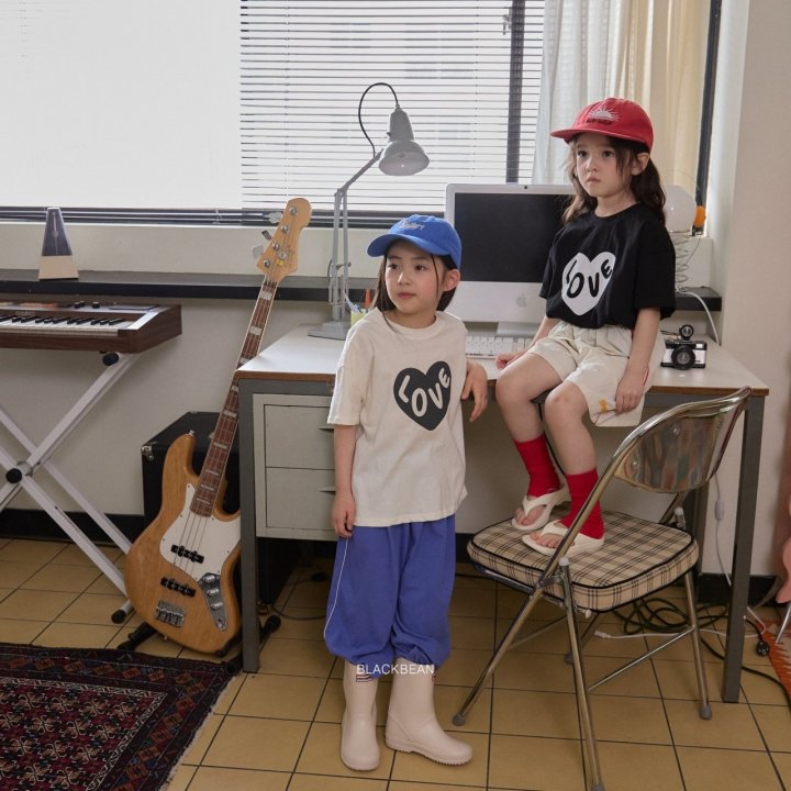 Black Bean - Korean Children Fashion - #childrensboutique - Heart Tee - 10