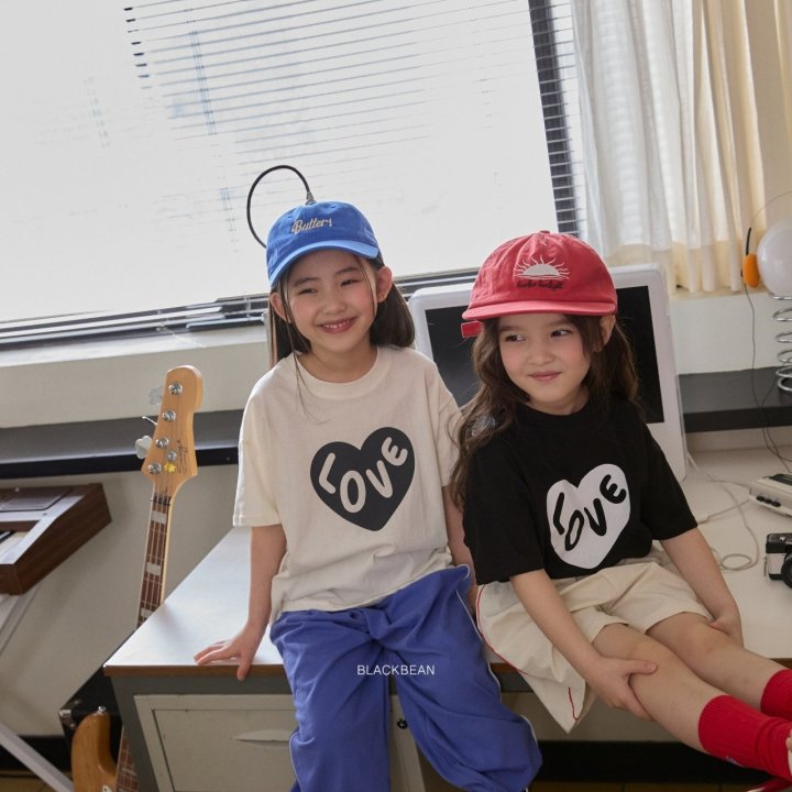 Black Bean - Korean Children Fashion - #designkidswear - Heart Tee - 11