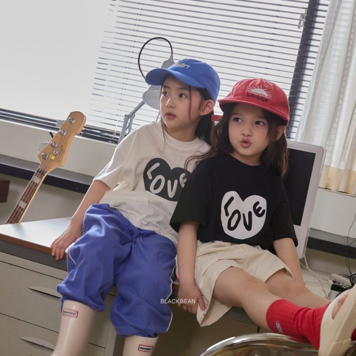 Black Bean - Korean Children Fashion - #discoveringself - Heart Tee - 12