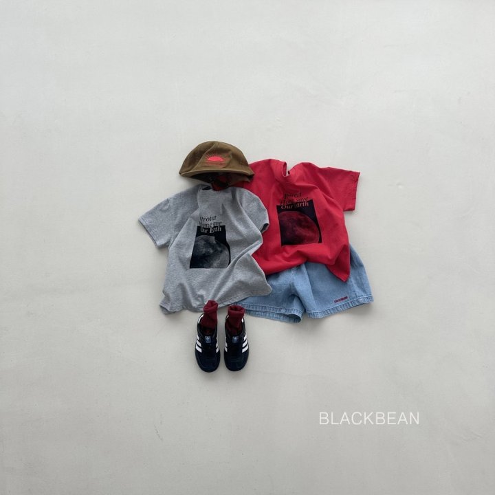 Black Bean - Korean Children Fashion - #discoveringself - Space Tee