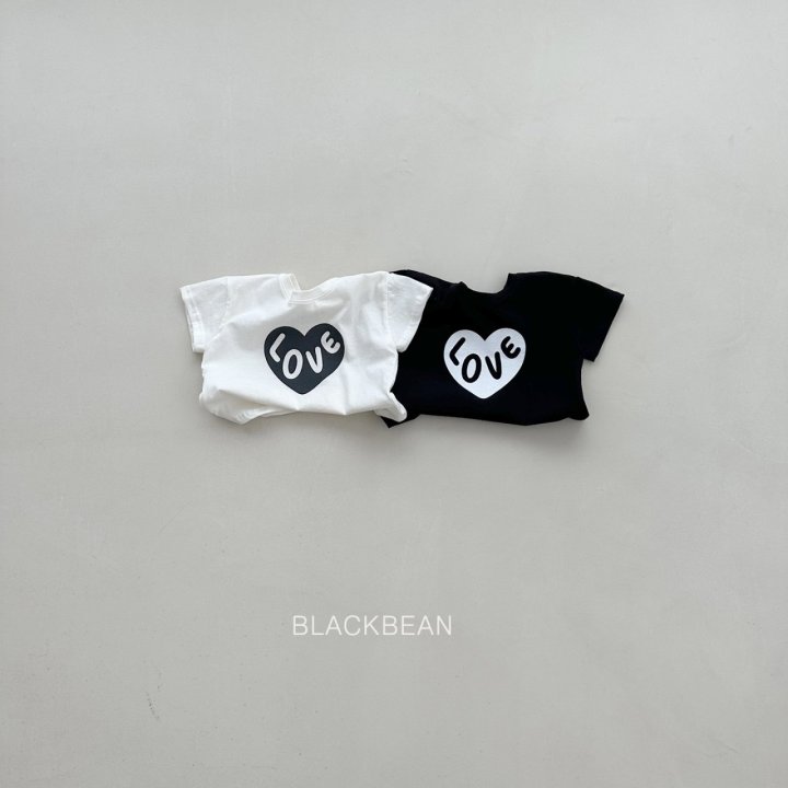 Black Bean - Korean Children Fashion - #kidsstore - Heart Tee
