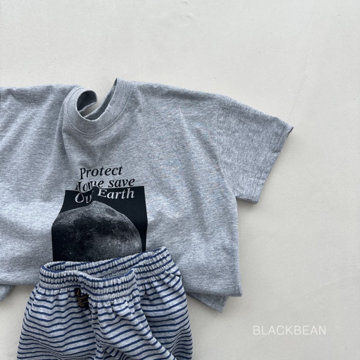 Black Bean - Korean Children Fashion - #kidsshorts - Space Tee - 4