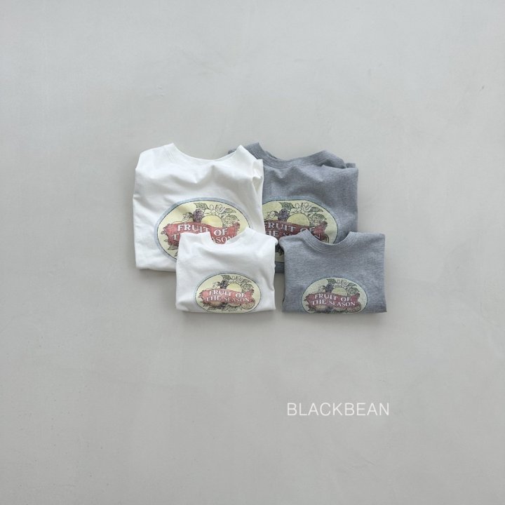 Black Bean - Korean Women Fashion - #momslook - Fruits Tee