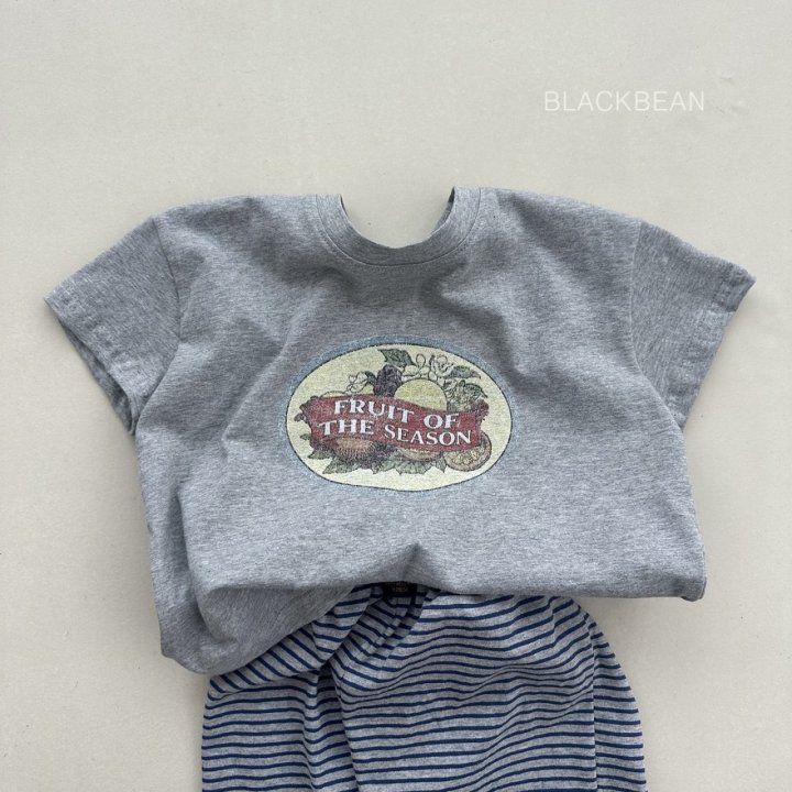 Black Bean - Korean Women Fashion - #vintagekidsstyle - Fruits Tee - 6