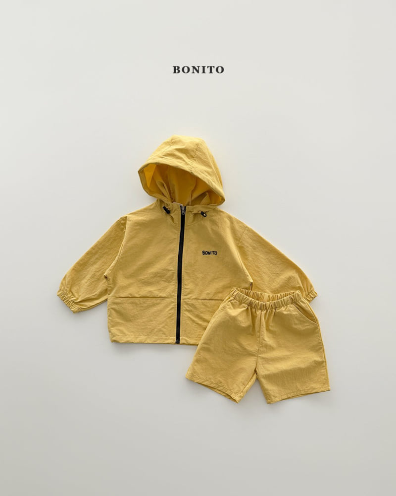 Bonito - Korean Children Fashion - #fashionkids - Windbreaker Hood Set - 2