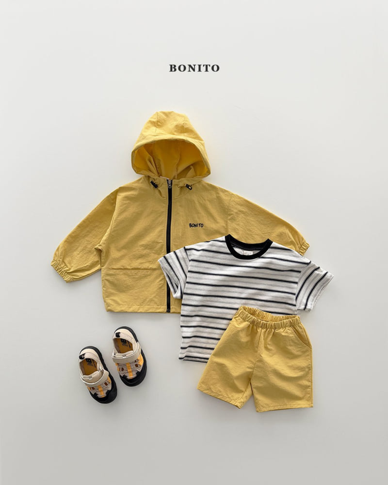 Bonito - Korean Children Fashion - #kidsshorts - Windbreaker Hood Set - 3