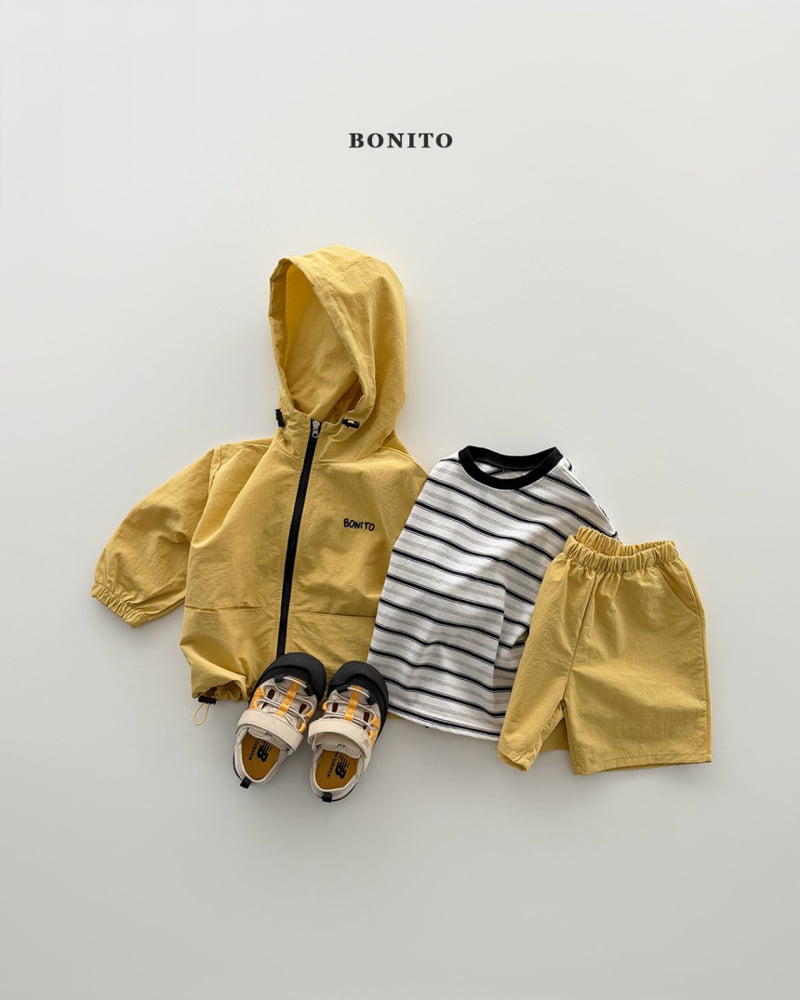 Bonito - Korean Children Fashion - #kidsshorts - Windbreaker Hood Set - 4