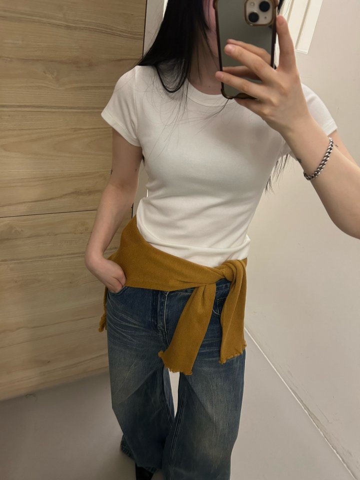 Buckle - Korean Women Fashion - #momslook - Round Neck Tee - 9