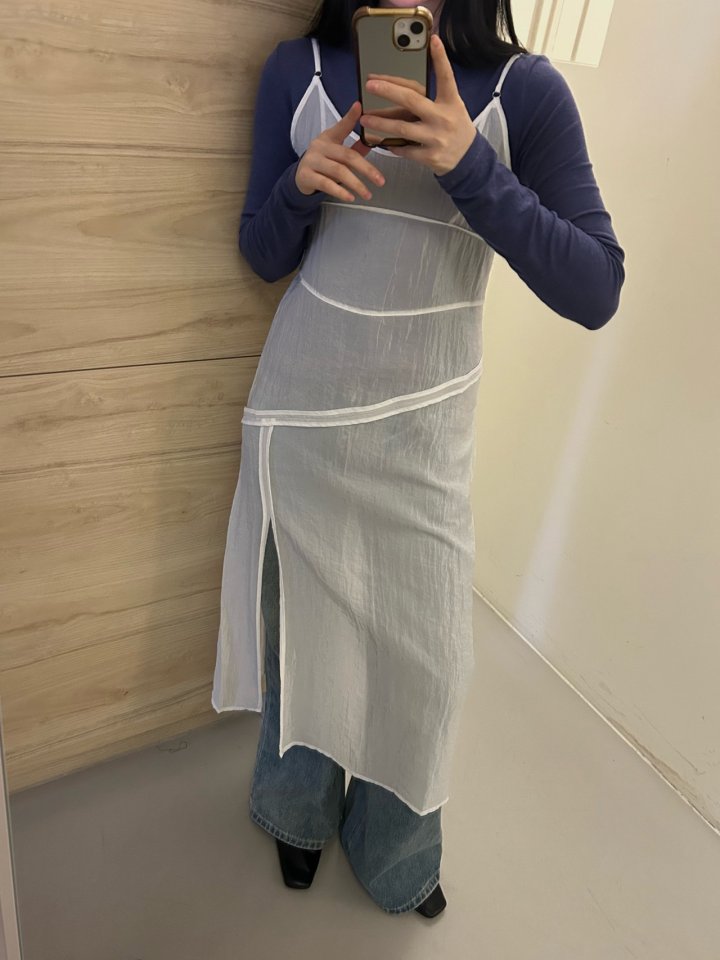 Buckle - Korean Women Fashion - #momslook - Layered One-piece - 12