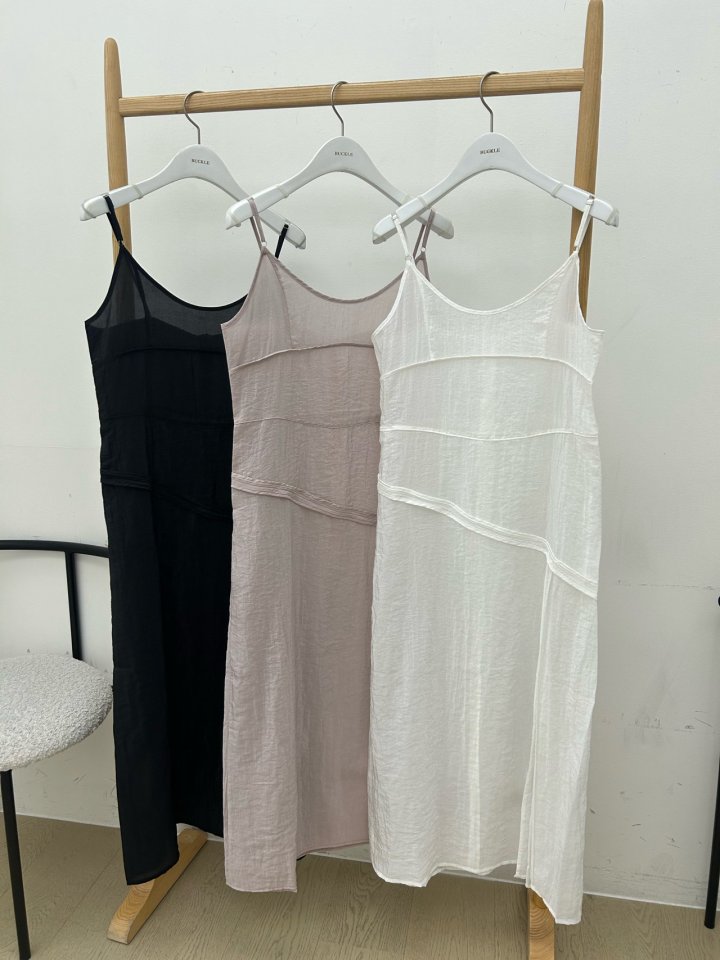 Buckle - Korean Women Fashion - #restrostyle - Layered One-piece