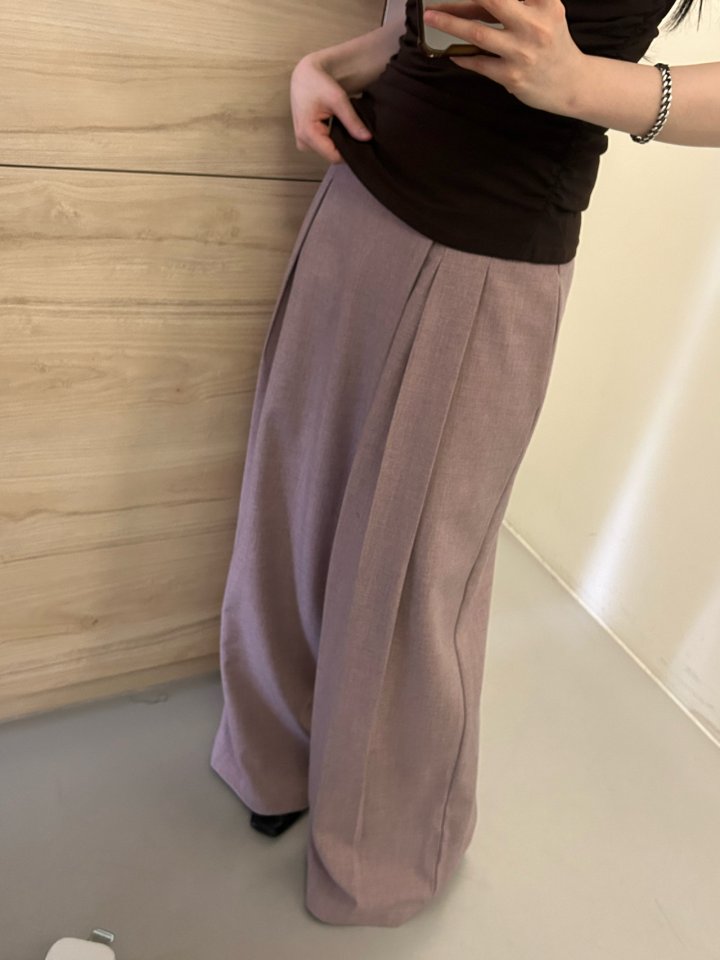 Buckle - Korean Women Fashion - #romanticstyle - Asymmetric Slacks - 6
