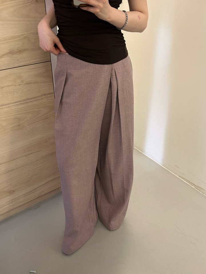 Buckle - Korean Women Fashion - #shopsmall - Asymmetric Slacks - 7