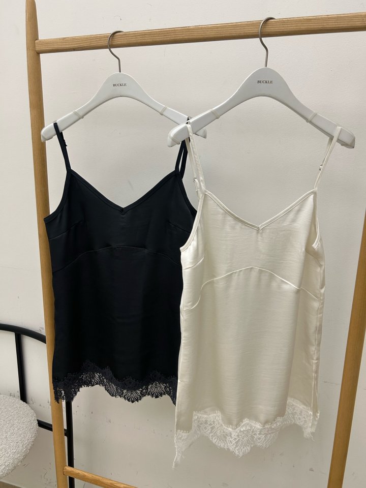 Buckle - Korean Women Fashion - #thatsdarling - Lace Sleeveless Top