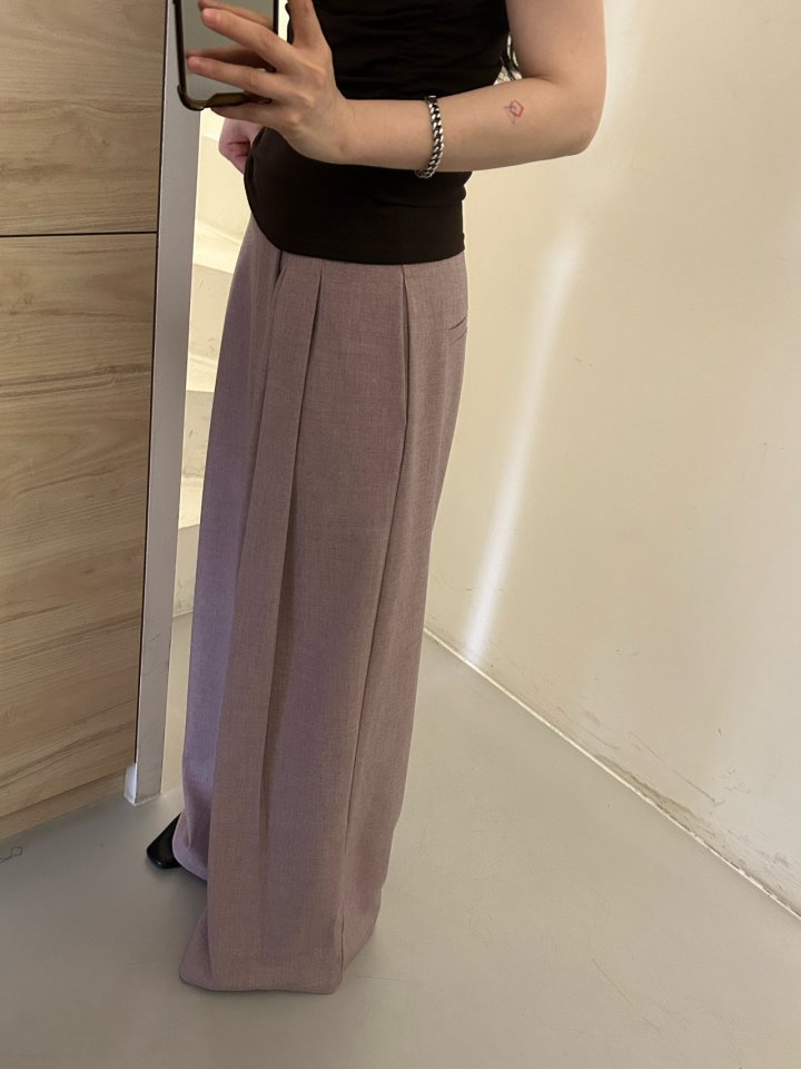 Buckle - Korean Women Fashion - #thatsdarling - Asymmetric Slacks - 8