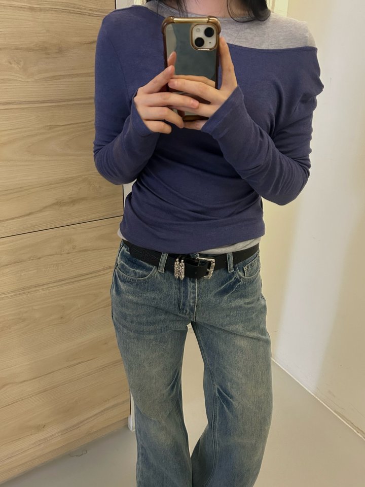 Buckle - Korean Women Fashion - #thelittlethings - U Long Sleeve Tee - 6
