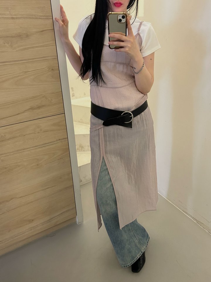Buckle - Korean Women Fashion - #thelittlethings - Layered One-piece - 5
