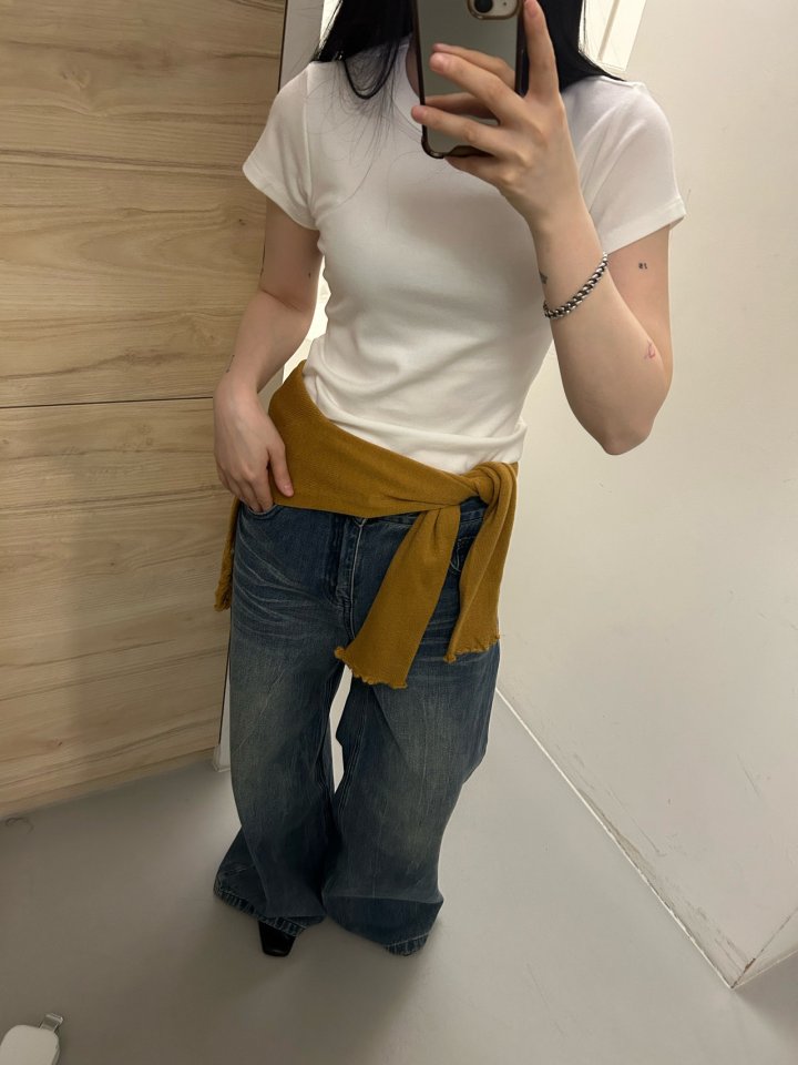 Buckle - Korean Women Fashion - #womensfashion - Round Neck Tee - 10