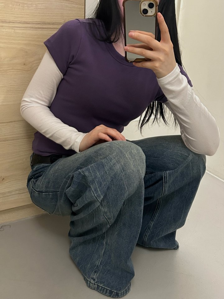 Buckle - Korean Women Fashion - #momslook - Round Neck Tee - 4
