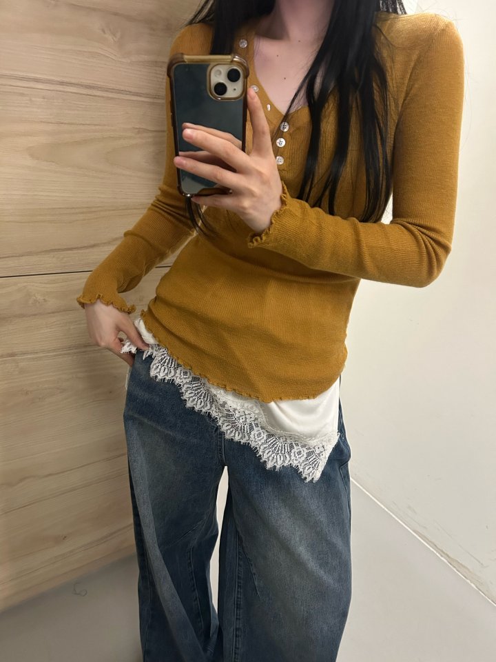 Buckle - Korean Women Fashion - #womensfashion - Diagonal V-Neck Knit Sweater - 9