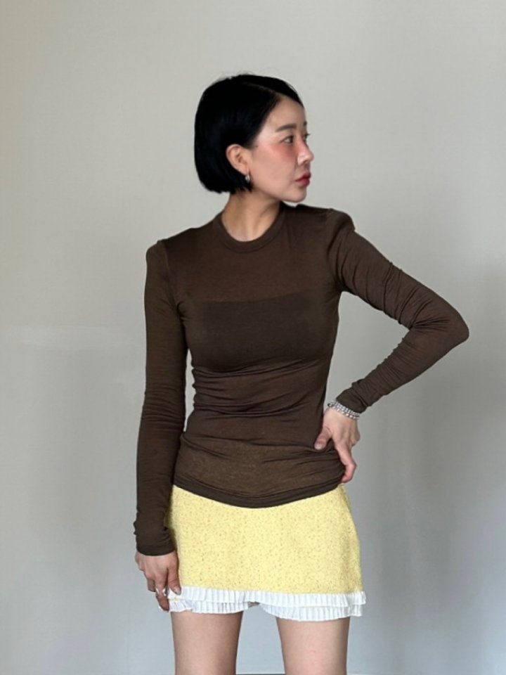 Chavi - Korean Women Fashion - #momslook - Soft Tee - 2
