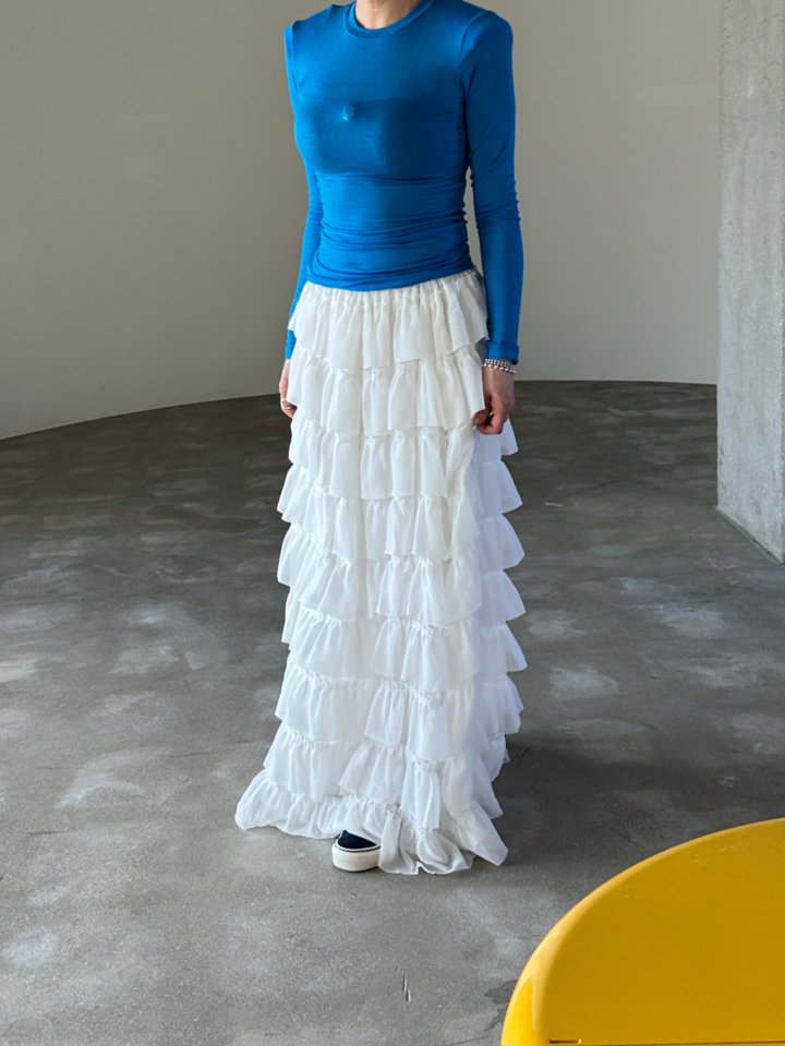 Chavi - Korean Women Fashion - #momslook - Chiffon Cancan Skirt - 7