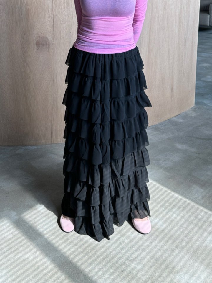 Chavi - Korean Women Fashion - #momslook - Chiffon Cancan Skirt - 9
