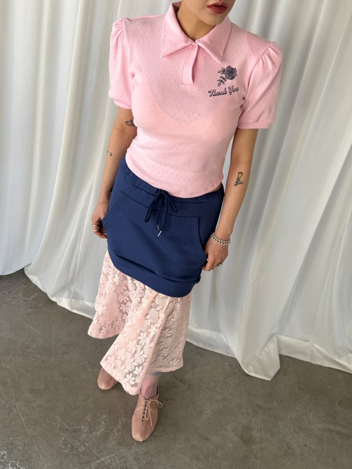 Chavi - Korean Women Fashion - #womensfashion - Kangaroo Lace Skirt - 4
