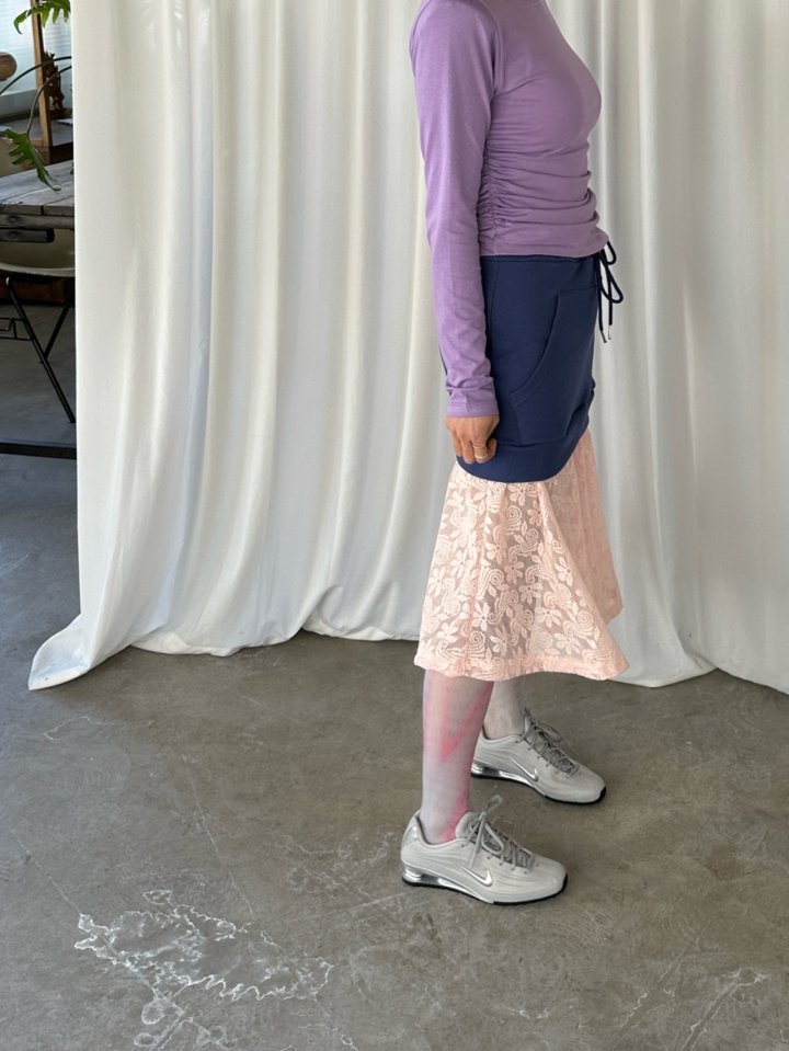 Chavi - Korean Women Fashion - #momslook - Kangaroo Lace Skirt - 6