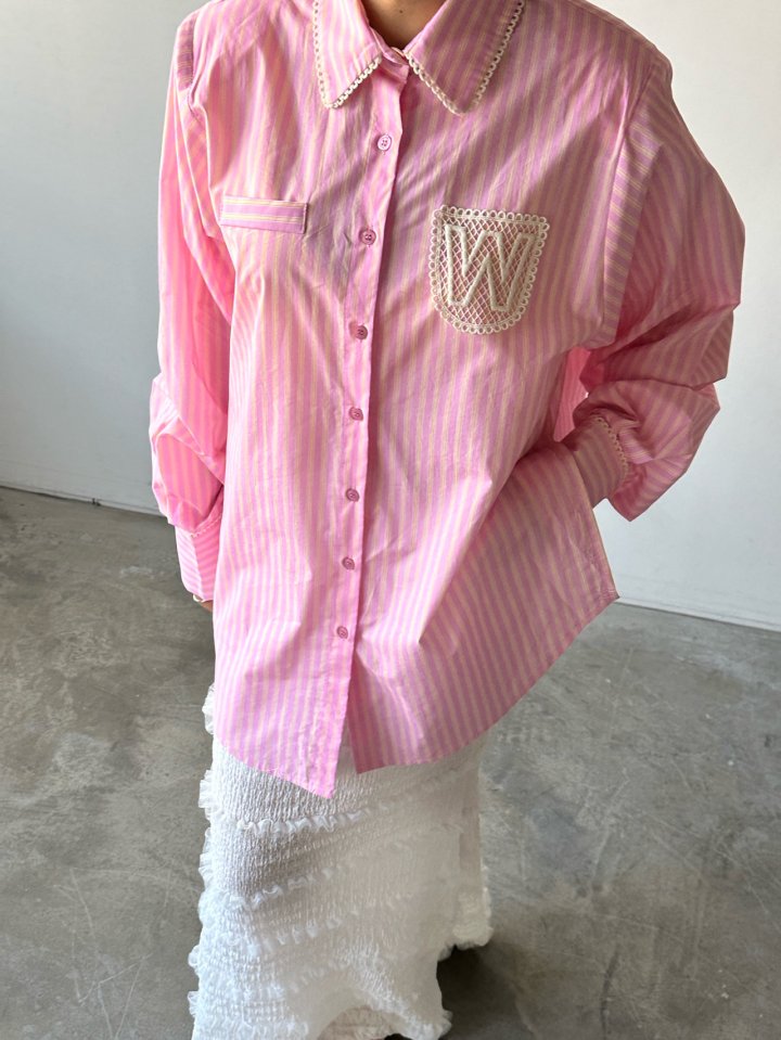 Chavi - Korean Women Fashion - #momslook - Double U Shirt - 7