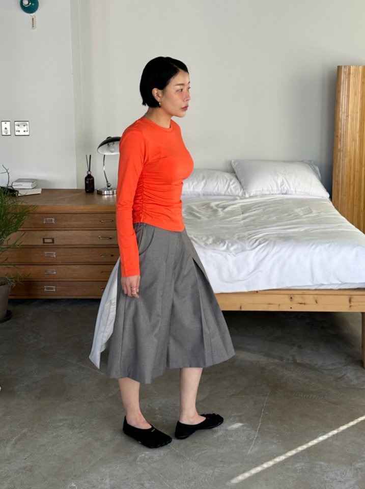 Chavi - Korean Women Fashion - #pursuepretty - Pad Shirring Tee - 9