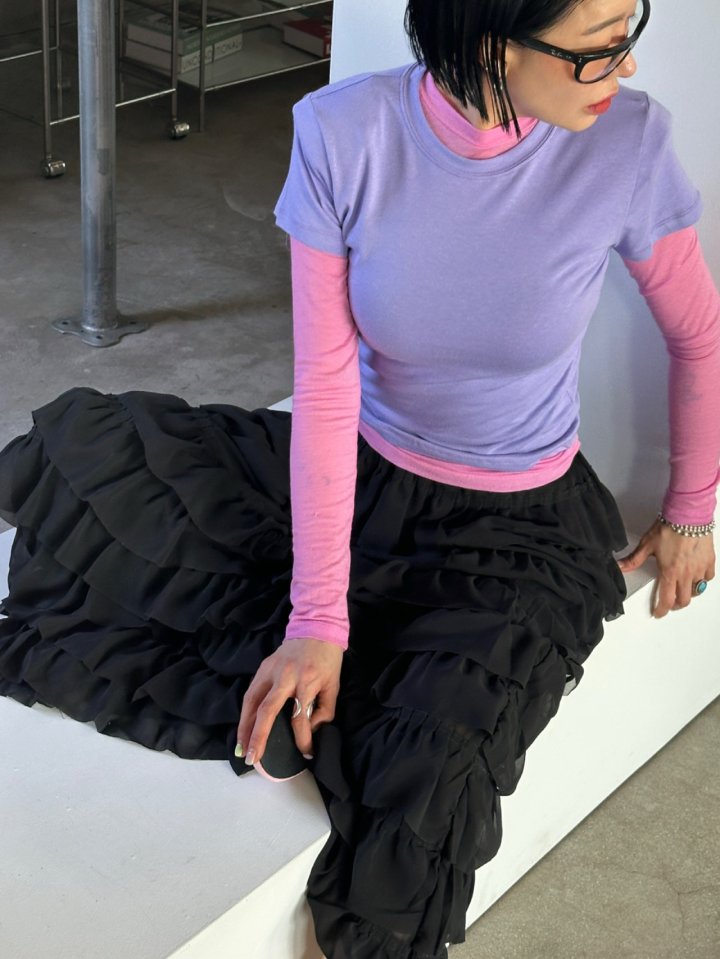 Chavi - Korean Women Fashion - #womensfashion - Chiffon Cancan Skirt - 10