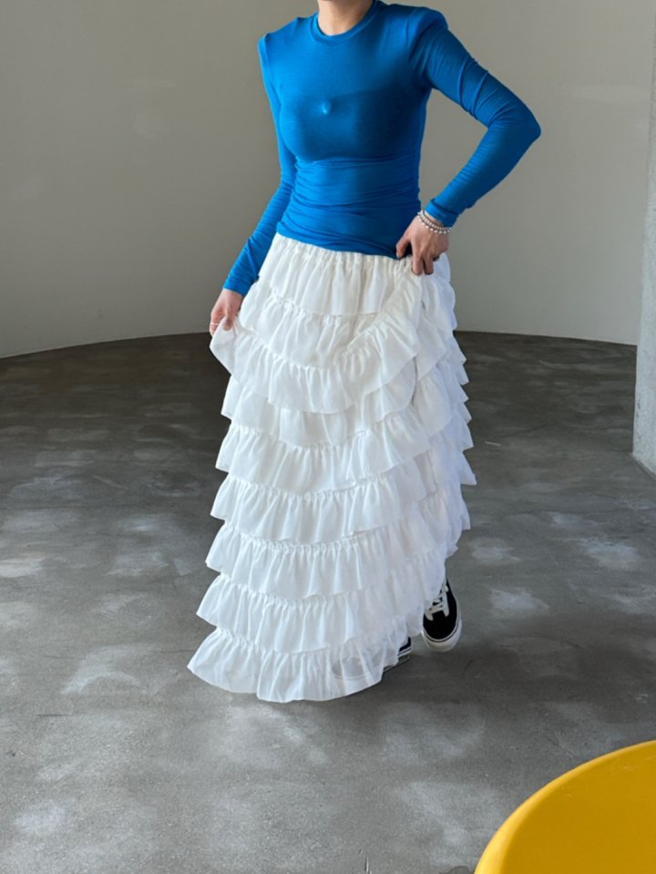 Chavi - Korean Women Fashion - #womensfashion - Chiffon Cancan Skirt - 6