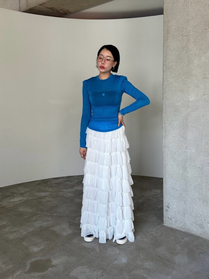 Chavi - Korean Women Fashion - #womensfashion - Chiffon Cancan Skirt - 8