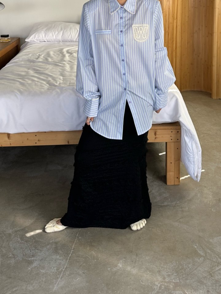 Chavi - Korean Women Fashion - #womensfashion - Stretch Mesh Pleated Skirt - 5