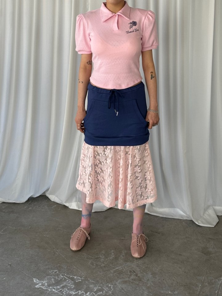 Chavi - Korean Women Fashion - #womensfashion - Kangaroo Lace Skirt - 5