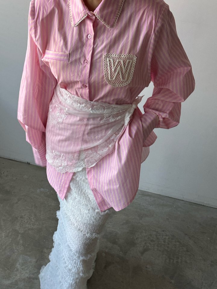 Chavi - Korean Women Fashion - #womensfashion - Double U Shirt - 8