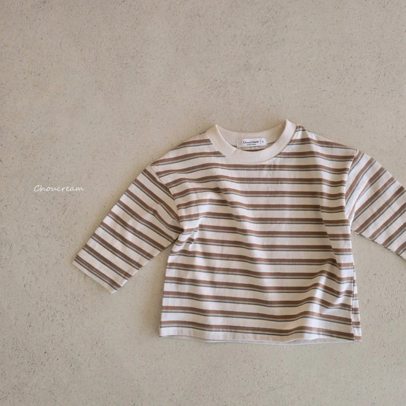 Choucream - Korean Baby Fashion - #babyboutique - Multi Stripe Tee - 8