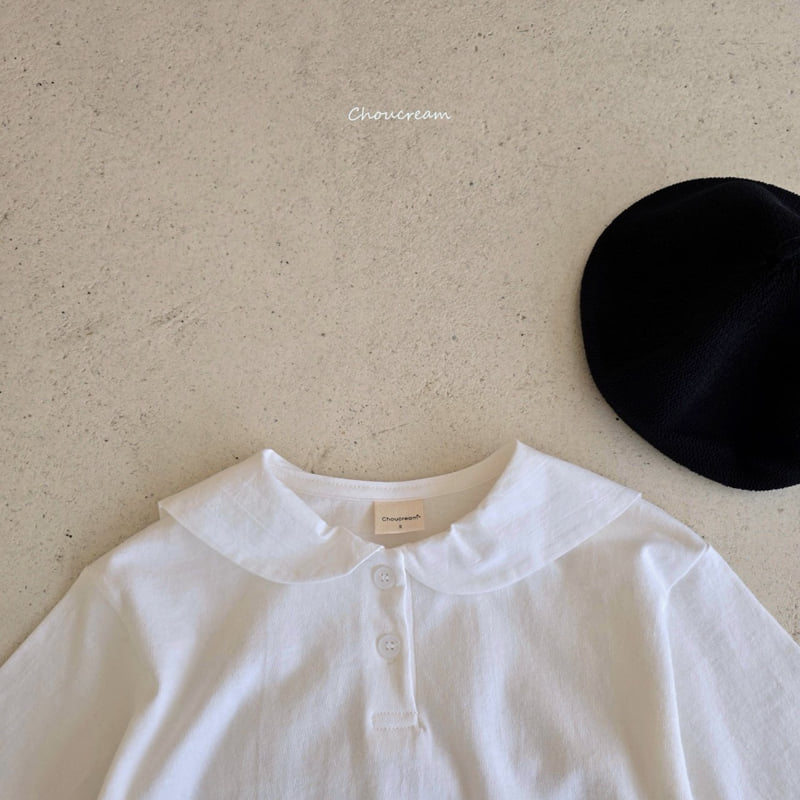 Choucream - Korean Baby Fashion - #babyboutique - Sailor Collar Tee - 5