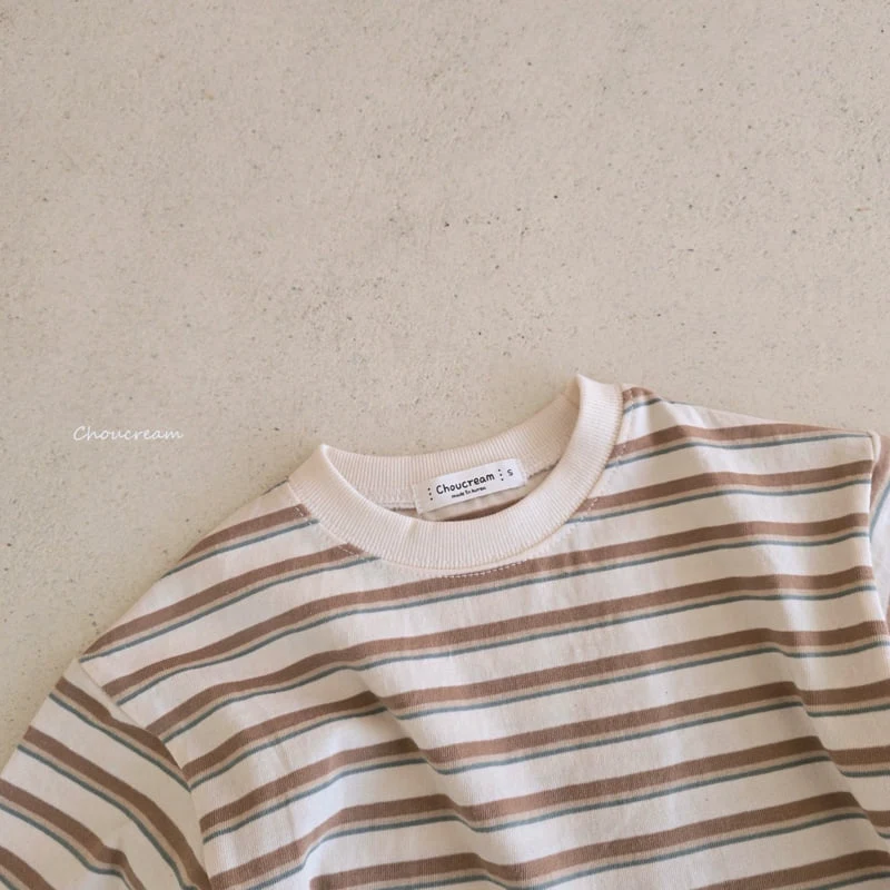 Choucream - Korean Baby Fashion - #babyboutiqueclothing - Multi Stripe Tee - 9