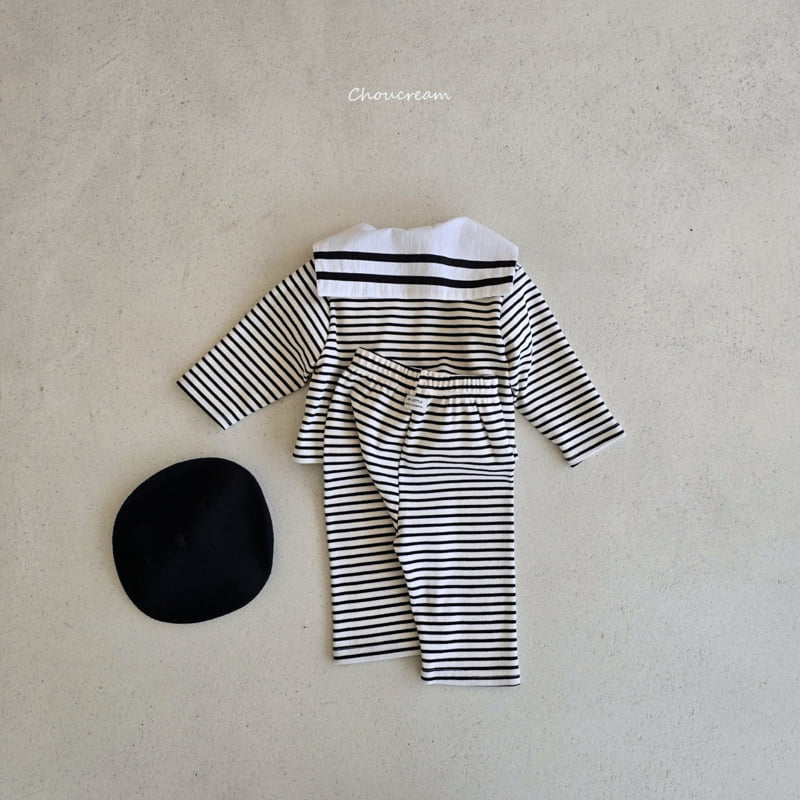 Choucream - Korean Baby Fashion - #babyboutiqueclothing - Sailor Collar Tee - 6