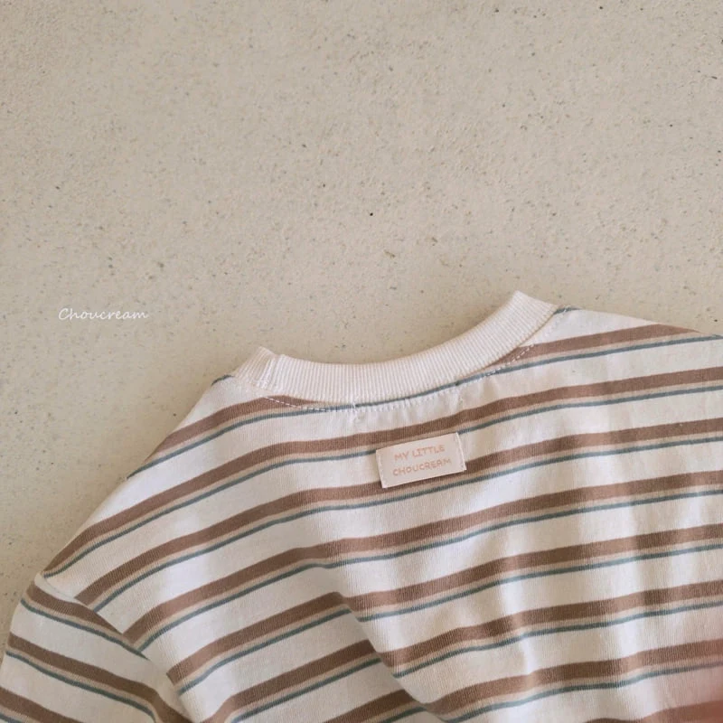 Choucream - Korean Baby Fashion - #babyclothing - Multi Stripe Tee - 10