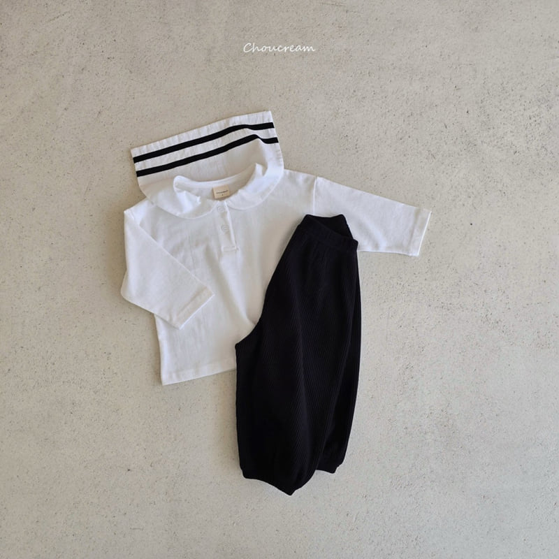 Choucream - Korean Baby Fashion - #babyclothing - Sailor Collar Tee - 7