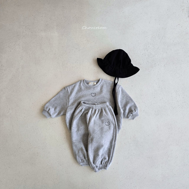 Choucream - Korean Baby Fashion - #babygirlfashion - Heart Embroidery Jogger Pants - 11