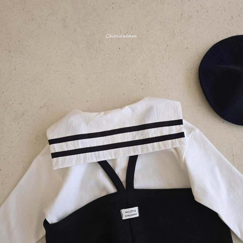 Choucream - Korean Baby Fashion - #babygirlfashion - Sailor Collar Tee - 10