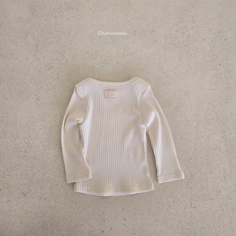 Choucream - Korean Baby Fashion - #babyoninstagram - Boat Neck Ribbed Tee - 10
